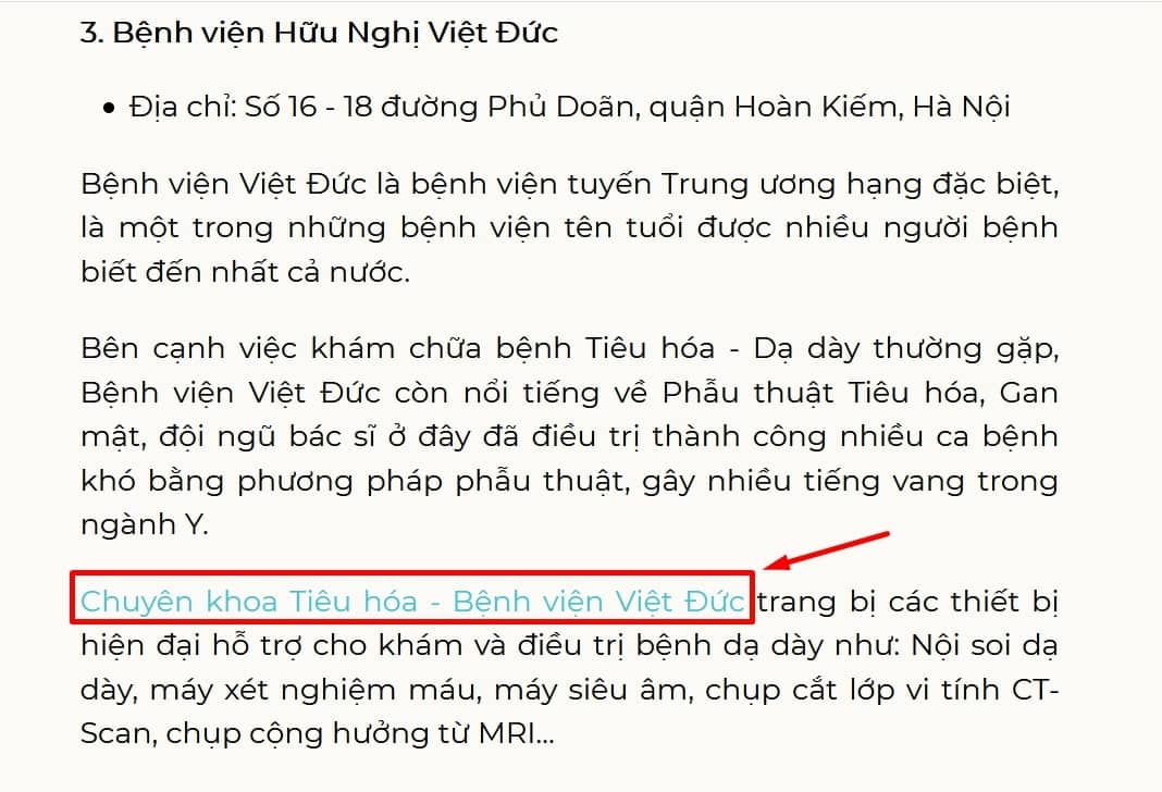 Vị trí đặt backlink tự nhiên
