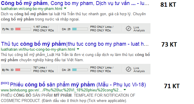 Cỗ máy tìm kiếm lấy bao nhiêu ký tự ?