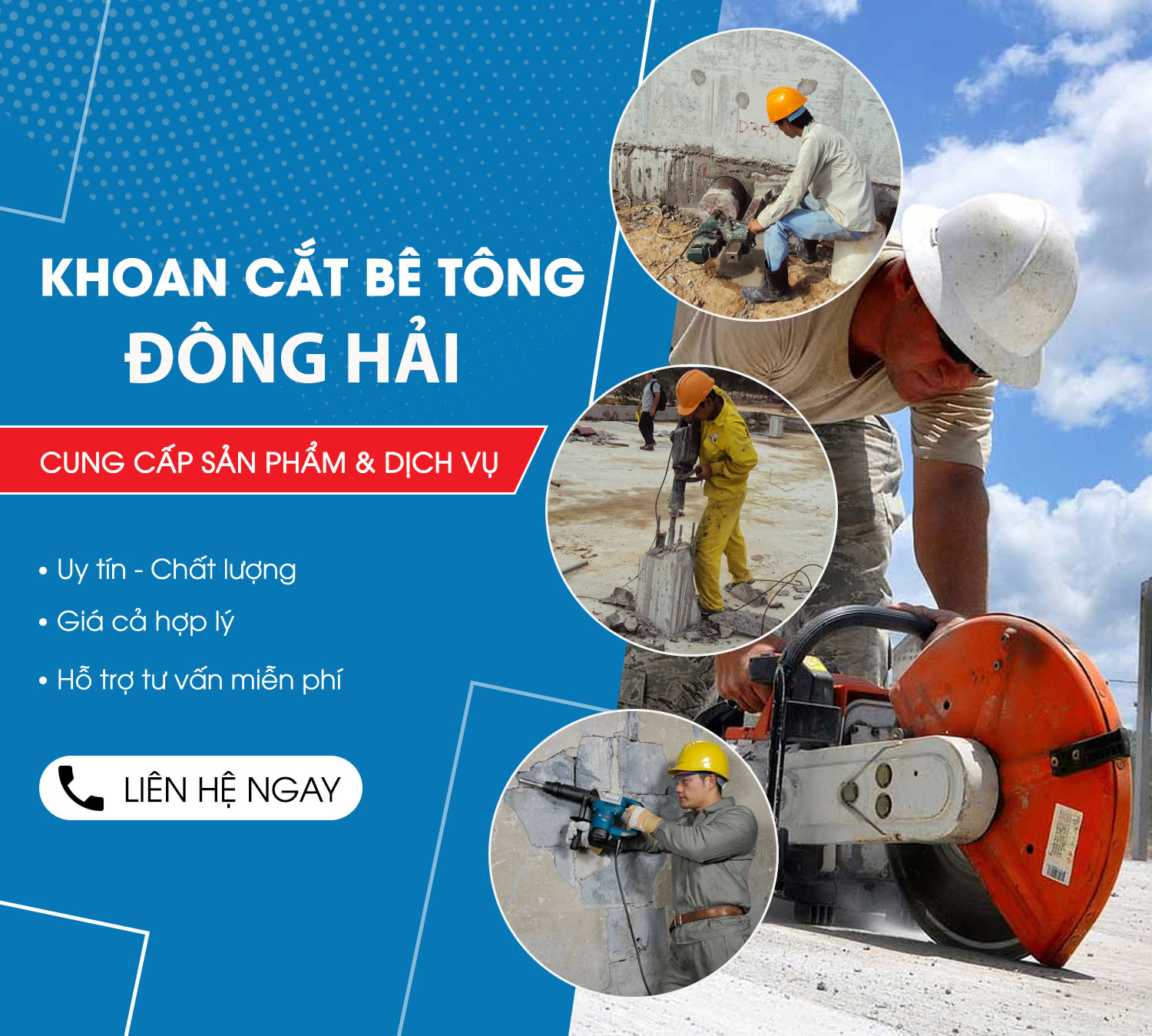Bảng báo giá khoan cắt bê tông TP HCM & Toàn Quốc
