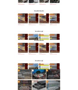 Tôn Thép Sáng Chinh – Thiết kế website về lĩnh vực xây dựng